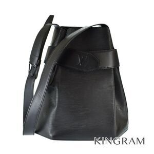 Louis Vuitton Epi Sac Deporte Noir Black Leather Shoulder Bag